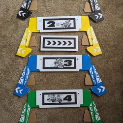 Mario Kart Live Home Circuit Cardboard Gates and Arrow Sign