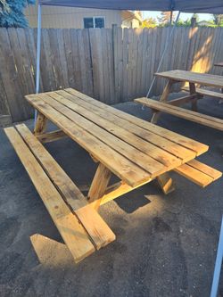 Picnic tables full size and children size $100-125