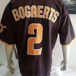 New  San Diego Padres Xander Bogaerts Brown Road Jersey Men 44/Large