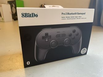 8BitDo Pro 2 Controller (All-Black) - Hall Effect Joysticks - Like New