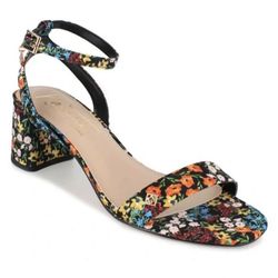 Floral Block Heel