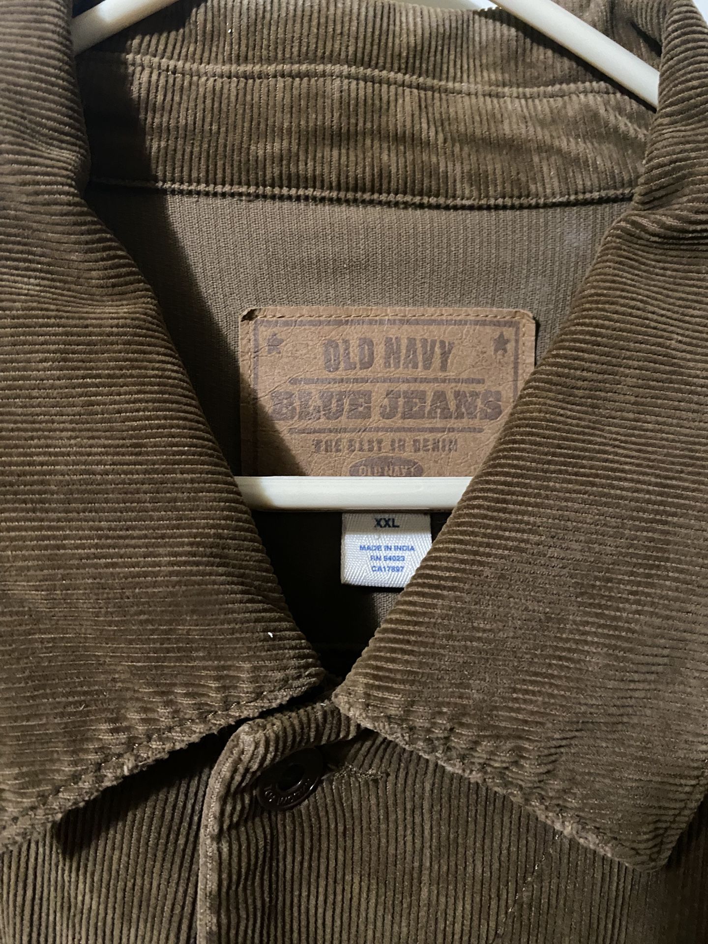 Men’s Old Navy Corduroy Brown Jacket Size 2xl