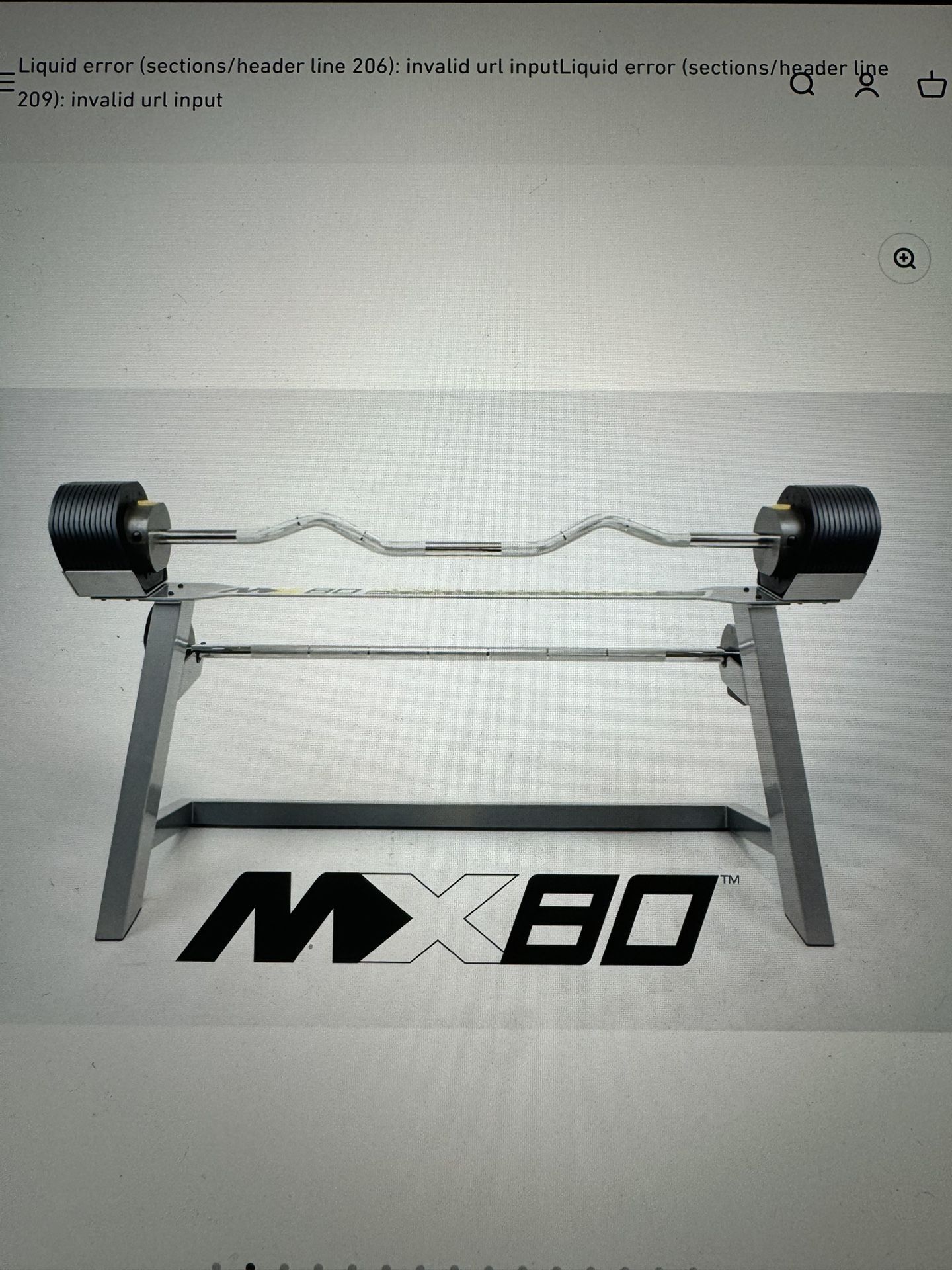 MX 80 Adjustable Barbell Weights