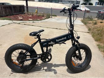 Speedrid 500W Folding Electric Bike for Adults, 20" x 4.0" Fat Tire Ebike with 48V 10.4Ah Large Removable Battery Electric Bicycle, 50 Miles Max Range
