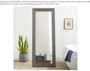 Leaning mirror