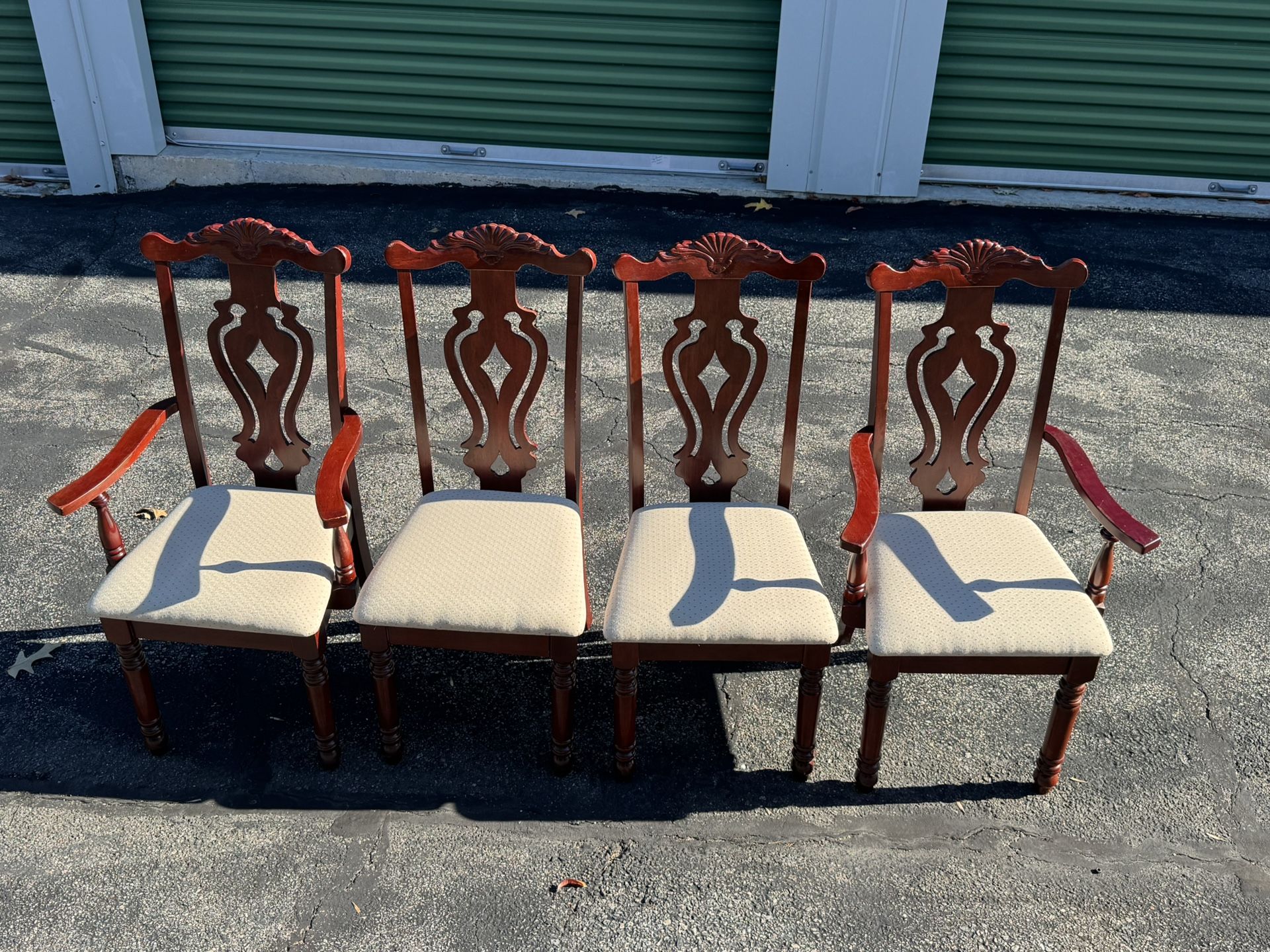 4 Matching Dining Wood Chairs 