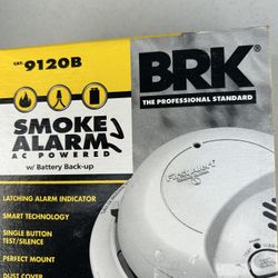 BRK First Alert 9120B Smoke Detector AC Powered with battery back-up 18 Av
