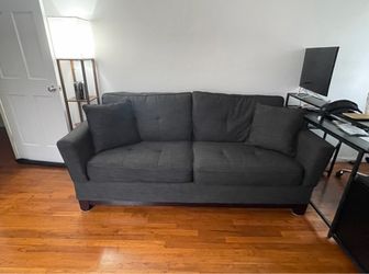 Dark Gray Pull Out Sofa Bed
