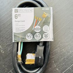6 ft. 6/2-8/2 Round Range Cord in Black Hot Tub