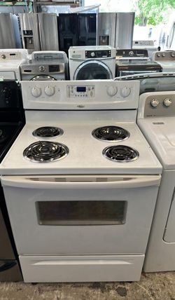Whirlpool Electric Stove White With Digital Display
