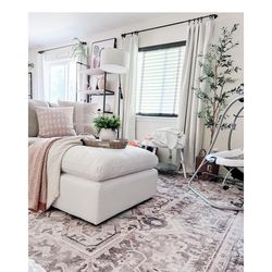 Large White Ottoman Coffee Table