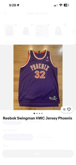 Reebok Swingman HWC Jersey Phoenix Suns Amare Stoudemire Stitched RARE 