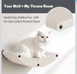 Brand new! Cat Wall Shelves Pet Wall Furniture for Small and Large Cats, PET Climbing Wall System for Climbing, Playing & Resting (Beige)