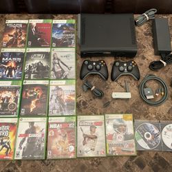 Xbox 360  Huge Bundle With 16 Games 2 Controllers