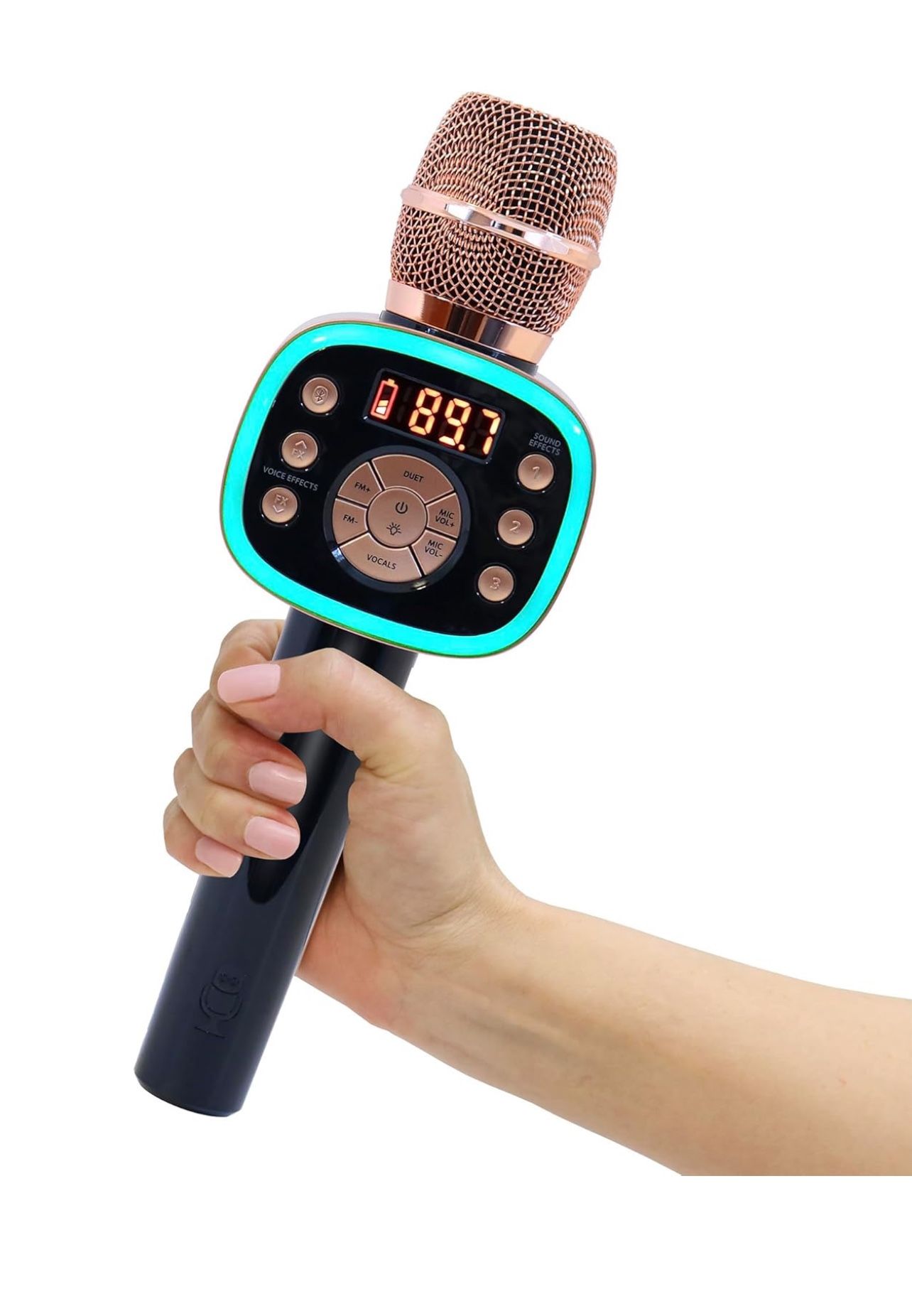 Brandnew Carpool Karaoke Machine for Kids & Adults, Carpool Karaoke The Mic 2.0 - Wireless & Bluetooth Karaoke Microphone with Voice Changing Sound Ef