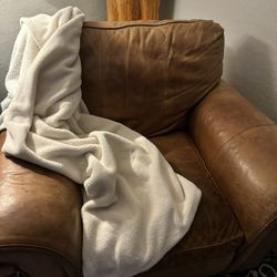 Leather Oversized Chair