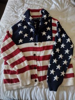 Ralph Lauren Polo Handmade Flag Cardigan