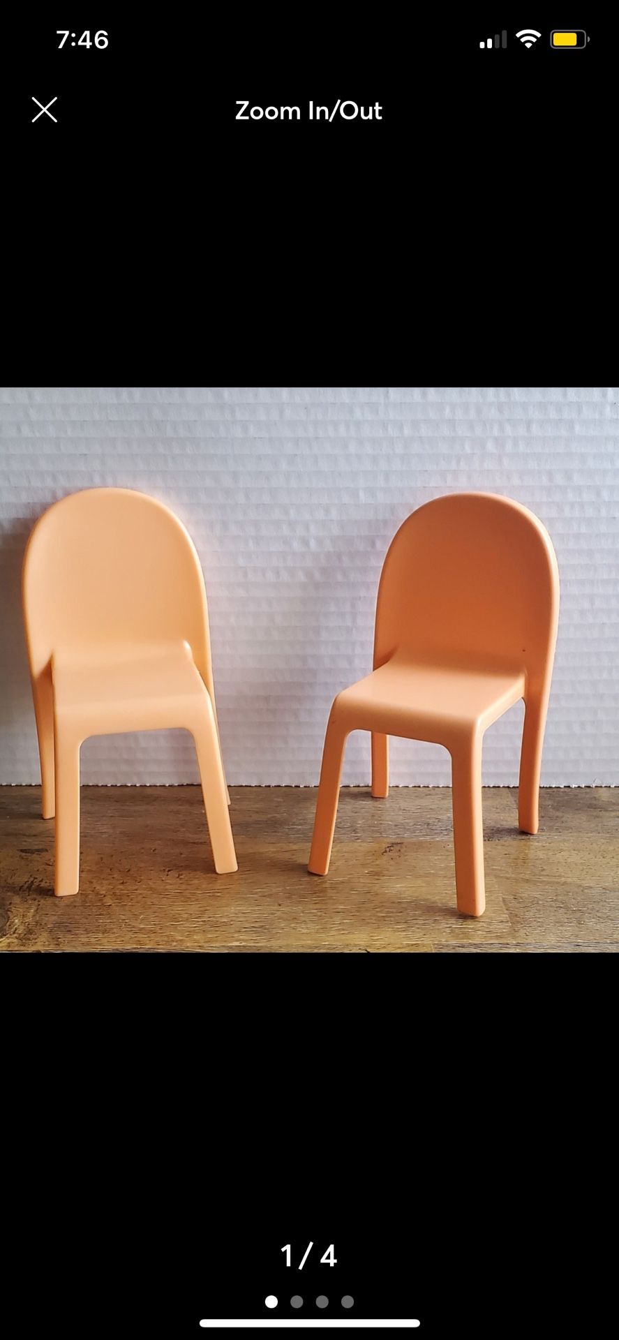 2 Barbie Doll Vintage Chairs.