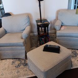 Chairs And Foot Stool For Sale
