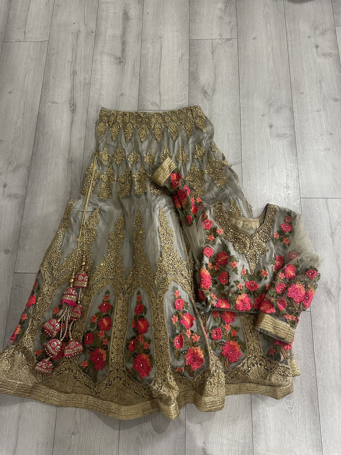 Gray Lehenga