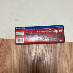 (1) NOS CEN-TECH 6" DIGITAL CALIPER WITH LCD SCREEN CASE & BOX MACHINIST - EXC