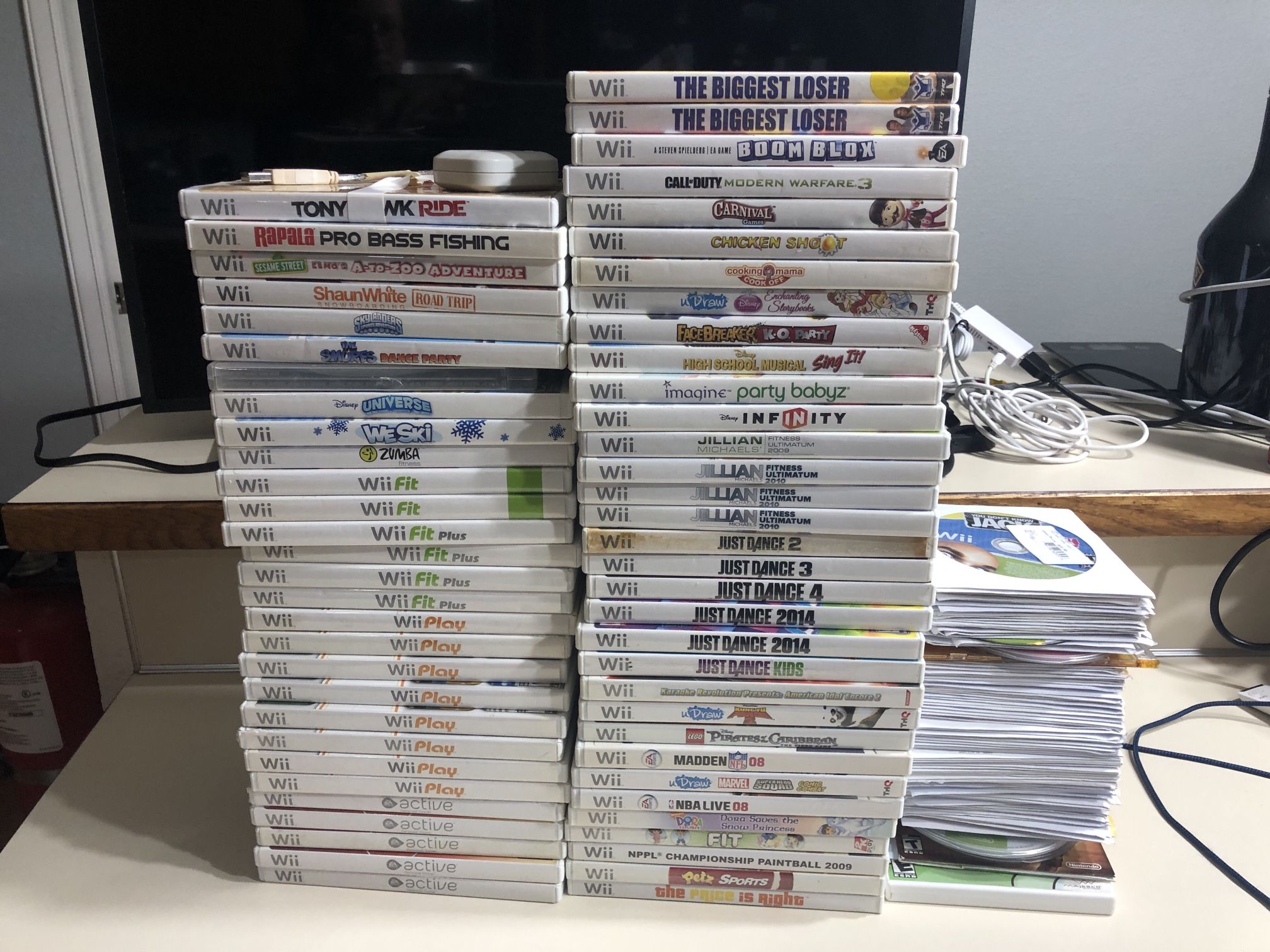 Wii Games Lot - Buy All @ $1 Each Or Prices Vary