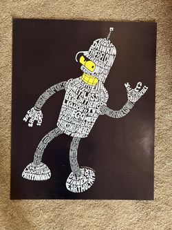 Blender Futurama Typography Poster