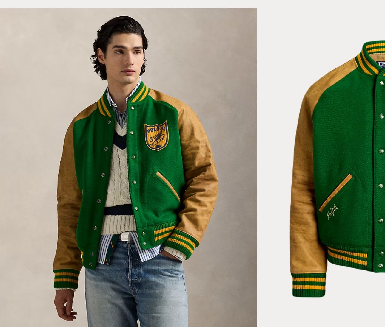 Polo Vintage Letterman varsity Jacket 