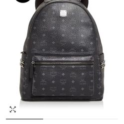 MCM Stark Logo Monogram Backpack 
