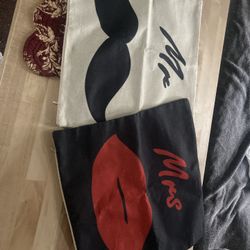 Mr. And Mrs. Pillow Covers