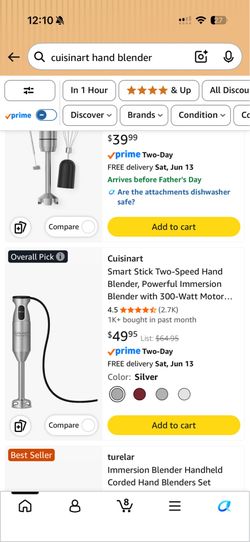 Cusinart hand blender $15
