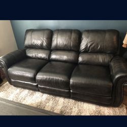 Electric Leather Couch 