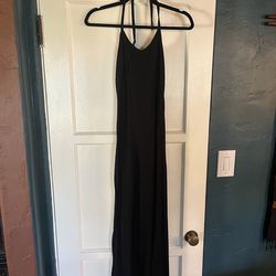 Womens Long black dress- size XS