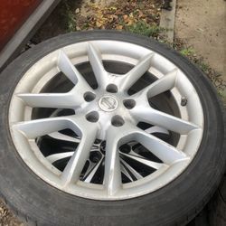 Two 18 Inch Nissan Maxima Wheels And Tires 
