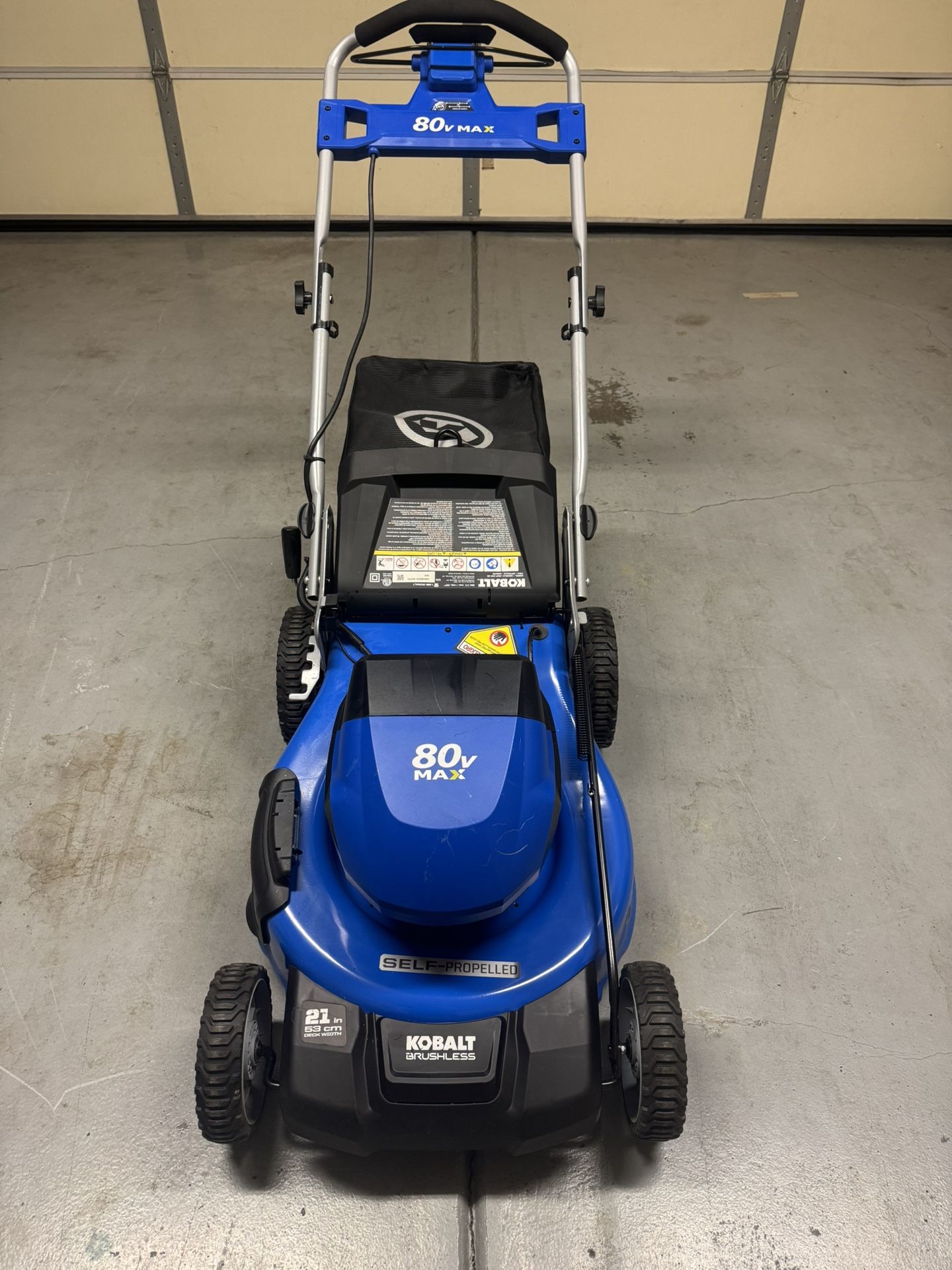 Kobalt 80V Lawn mower - NO BATTERIES