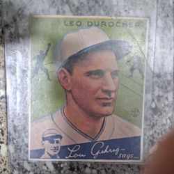 Leo DUROCHER BASEBALL PLAYER CARD 
