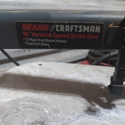 craftsman scroll saw
