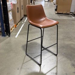 Brown Leather Bar Stool