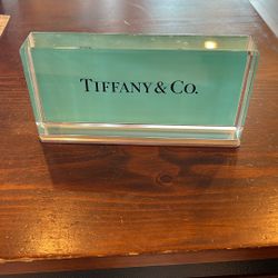 Tiffany Logo Plaque Authentic