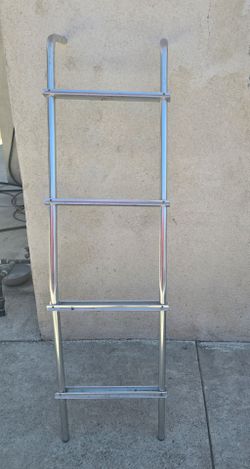Universal Aluminum 4 Step Van Door Ladder (missing brackets)