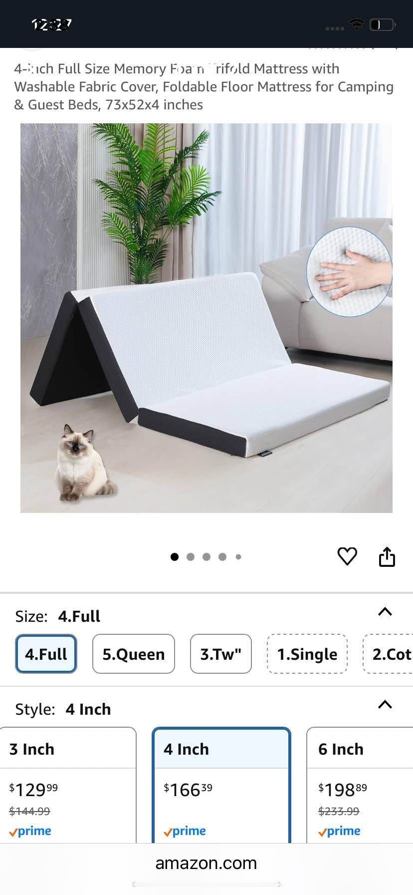 Full Size Foldable Mattress