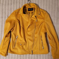 Bellivera Faux Suede Women's Jacket. Large. New. Satin Lined.