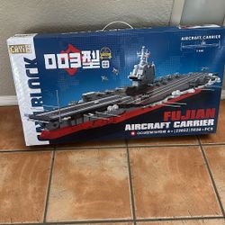 Fujian Aircraft Carrier Brick Building Game NEW
