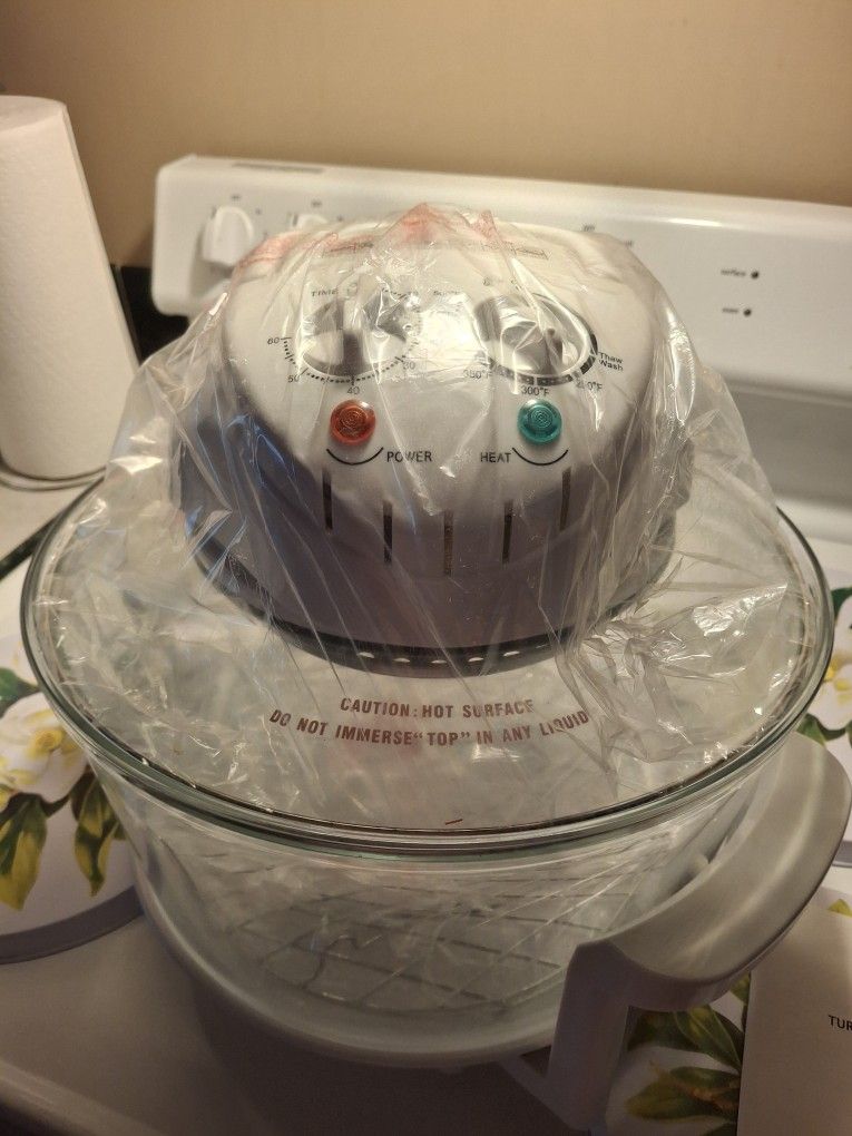 New Turbo Convection Oven cooks food in 25-30% less time then Convection oven. Broils,bakes,fry,roast and steams. Healthier cooking 