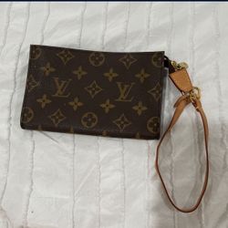 Authentic Louis Vuitton Small Pouch Clutch Cosmetic Case Bag 