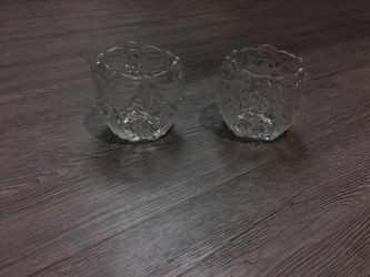 Clear Candle holders