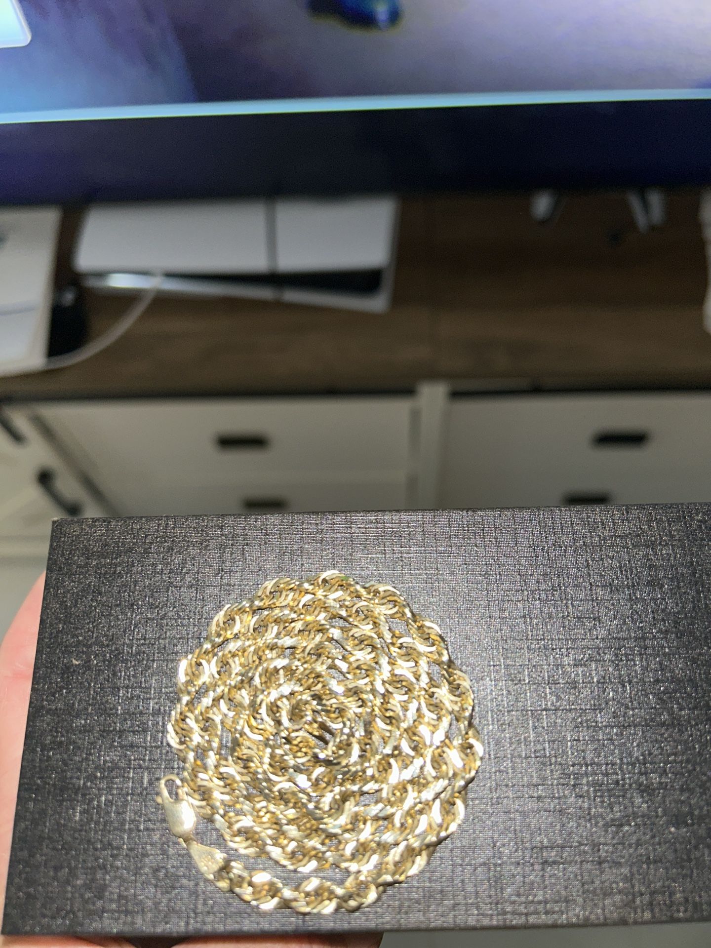 10KY 24” 5.5mm SLD GLD GLTR Rope Chain