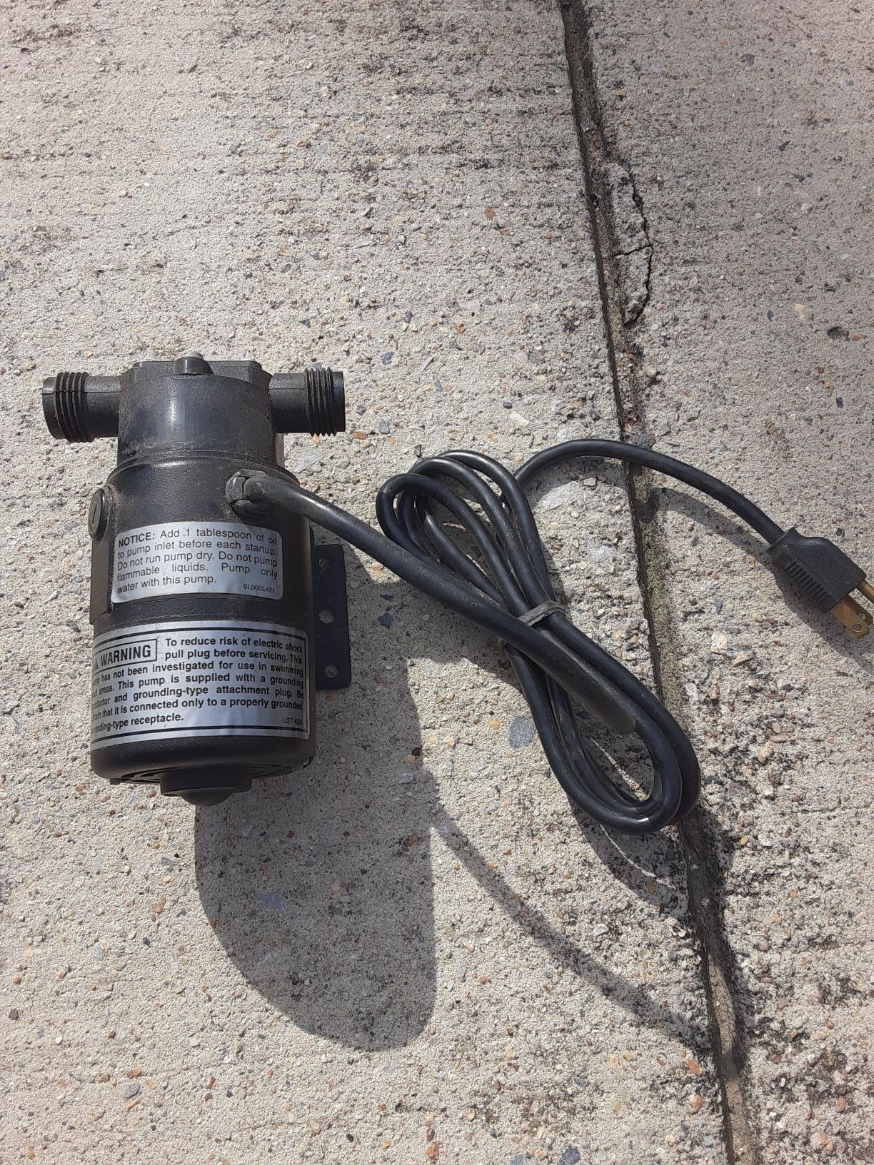 Motor operated water pump