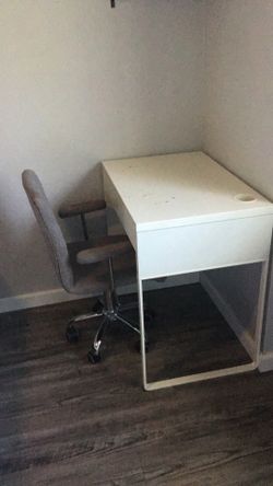 Small desk and chair