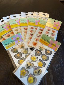 20 Packs Pressed Flower Stickers New